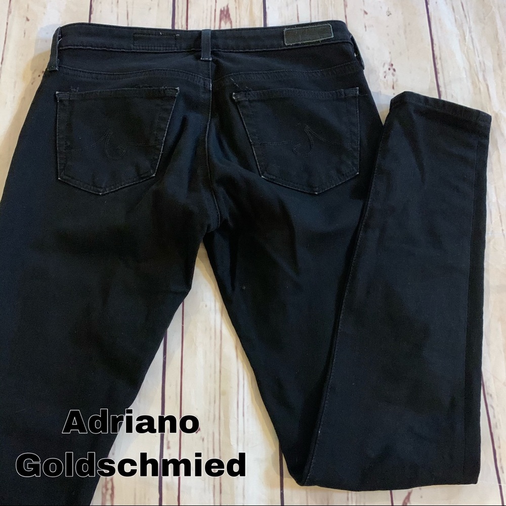 Adriano Goldschmied AG sz 24 0 black skinny jeans
